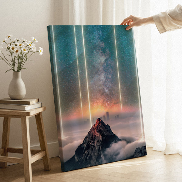 Beacons Canvas – Surreal Gallery Wall Art by Aaron Larson