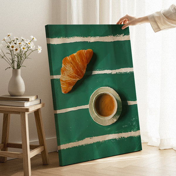 Coffee And Croissant Canvas [Best Seller] – French Breakfast