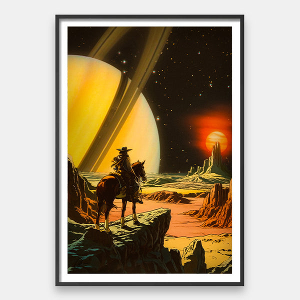 Cosmic Cowboy [Best Seller] – Western Space Gallery Wall Art by