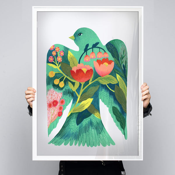 A Colorful Life - Botanical Bird Wall Art – Andy okay