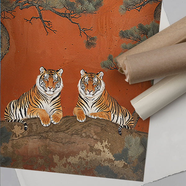 Power Couple [Best Seller] – Japanese Tiger Landscape Gallery Wall