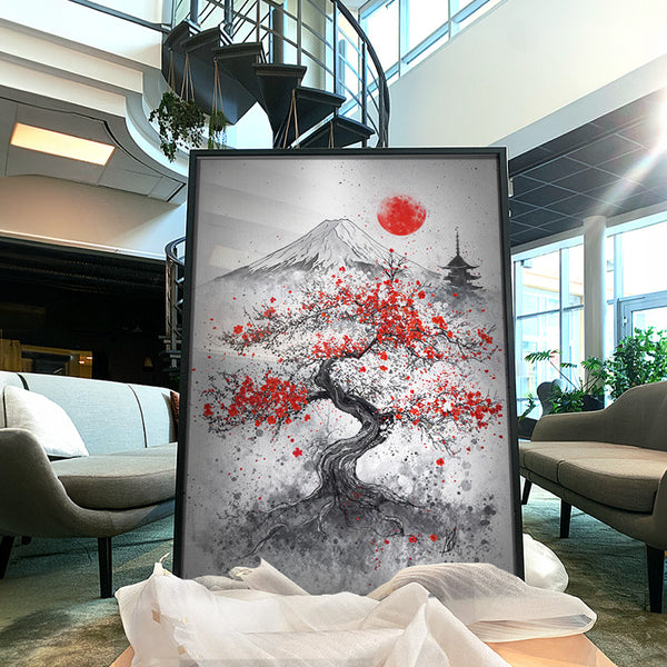 Roots Hold Fast - Japanese Blossom Wall Art – Andy okay
