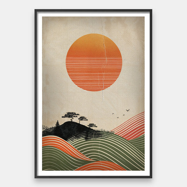 Silent Sun [Best Seller] – Japanese Minimalist Landscape Gallery