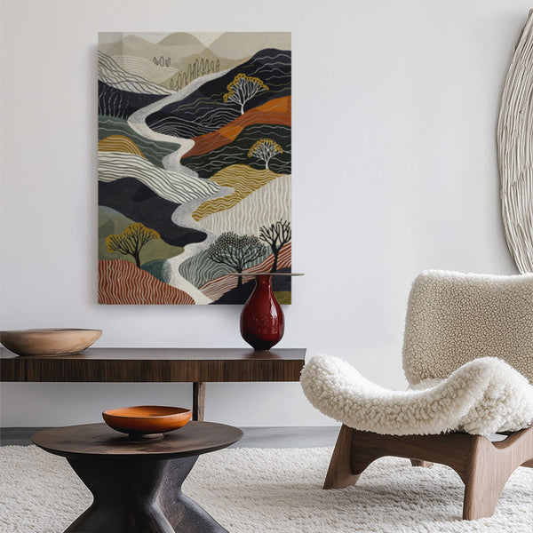 The Quiet Way Canvas [Best Seller] – Japanese Abstract Earth