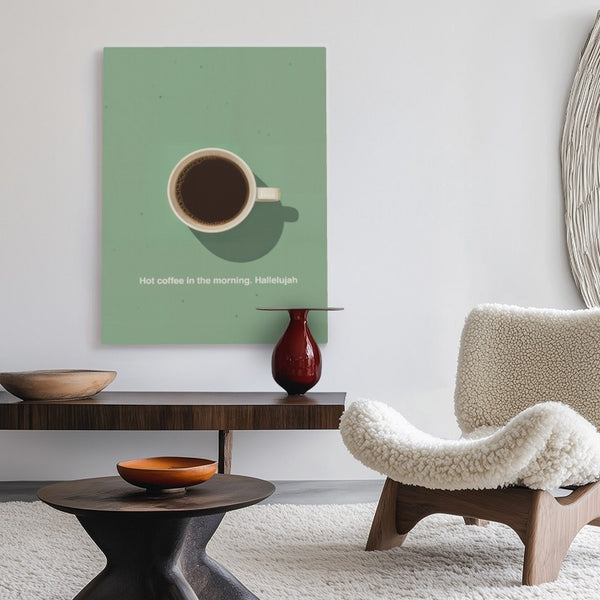 Hot Coffee Hallelujah Canvas - Andy okay - Premium Canvas for Andy