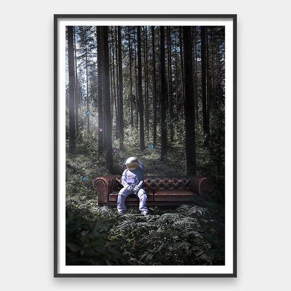 Surreal Art Spaceman Art Astronaut Colorful Art 