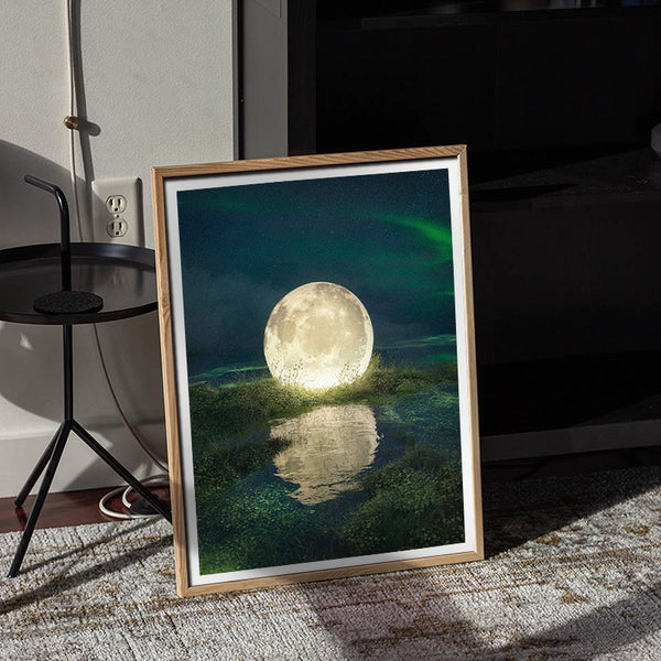 Lagoon - Glowing Moon Mirror Landscape – Andy okay