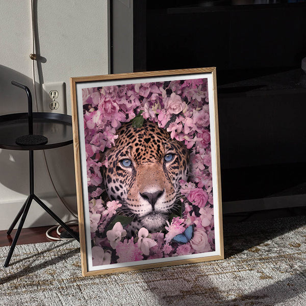 Lovepard [Best Seller] – Leopard Floral Gallery Wall Art | Surreal