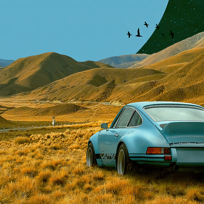 karory キャンバスアート Offroad – [Limited Edition] Porsche Vintage Car in Space Gallery