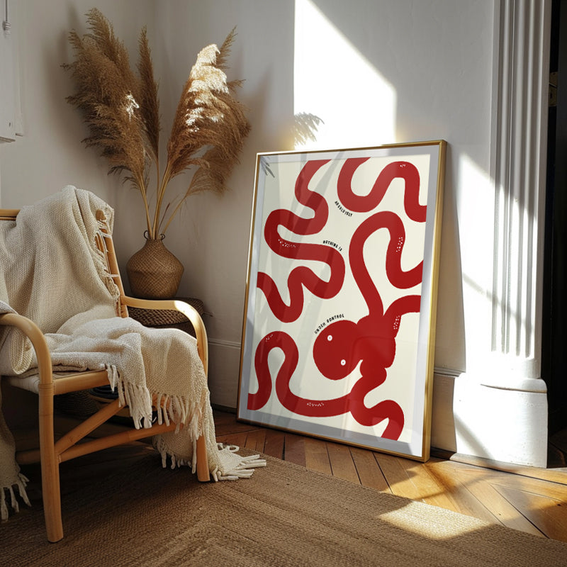 Nothing Is Under Control - Bold Octopus Statement Art – Andy okay