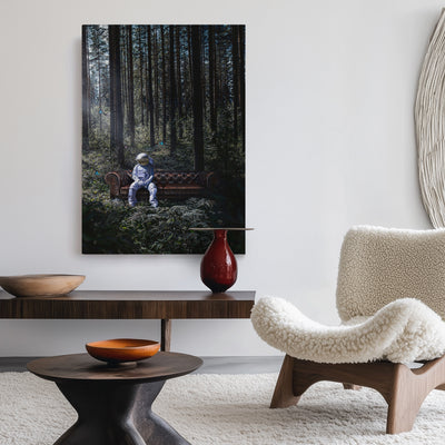Astronaut in the Forest Canvas