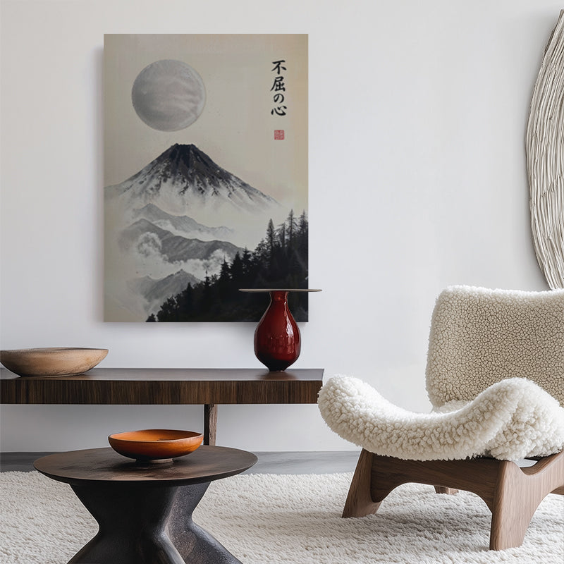 Fukutsu no kokoro Canvas [Best Seller] – Japanese Zen Mountain