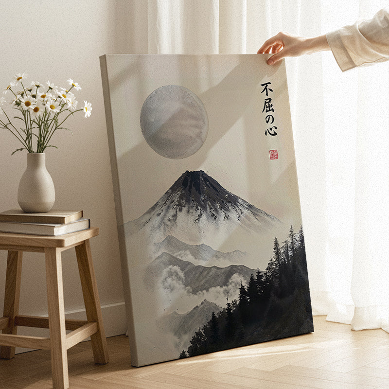 Fukutsu no kokoro Canvas [Best Seller] – Japanese Zen Mountain