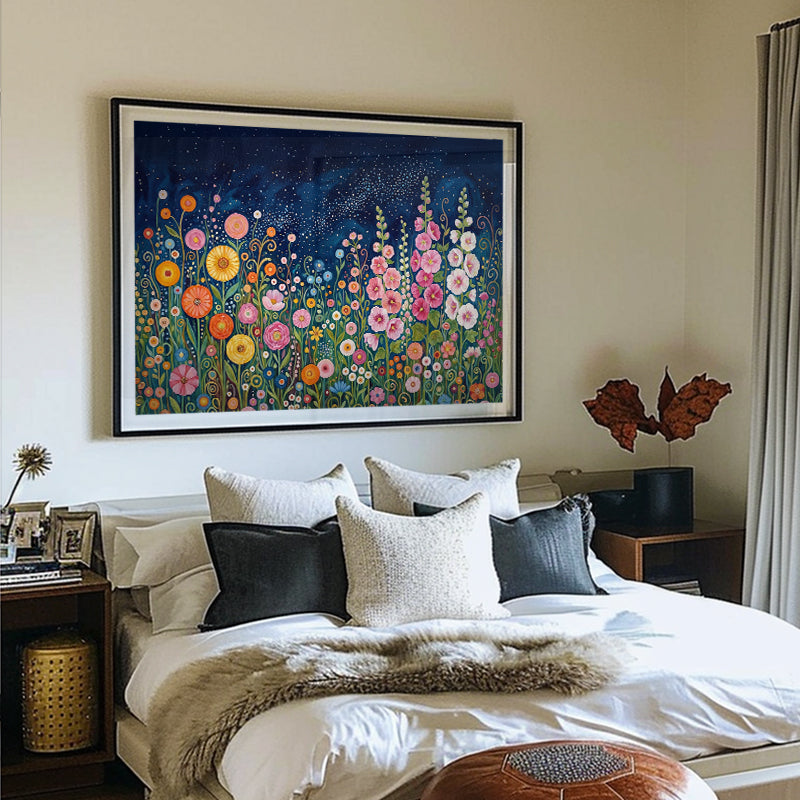 Midnight Garden Bloom [Best Seller] – Japanese Modern Floral