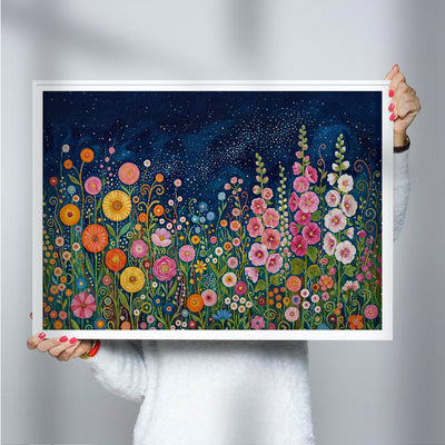 Midnight Garden Bloom [Best Seller] – Japanese Modern Floral