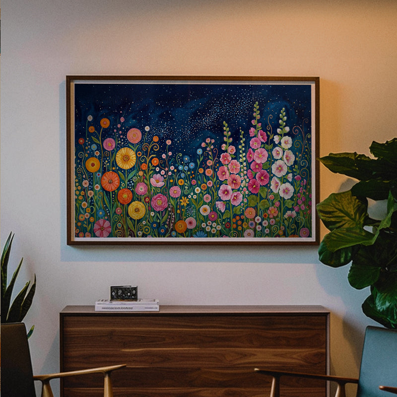 Midnight Garden Bloom [Best Seller] – Japanese Modern Floral
