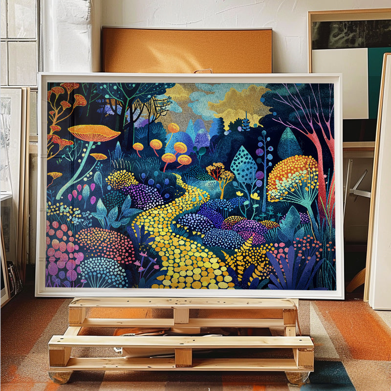 Path Of Wonder - Vibrant Surreal Forest Wall Art – Andy okay