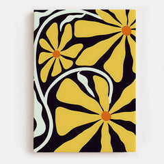 Yellow Glow Flower Canvas