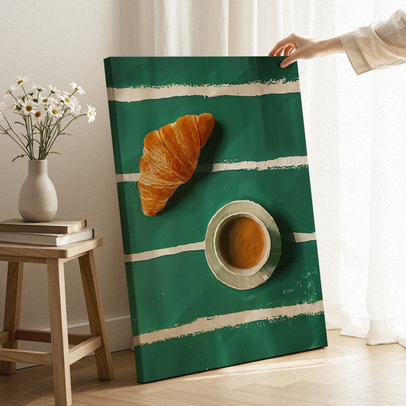 Coffee And Croissant Canvas [Best Seller] – French Breakfast