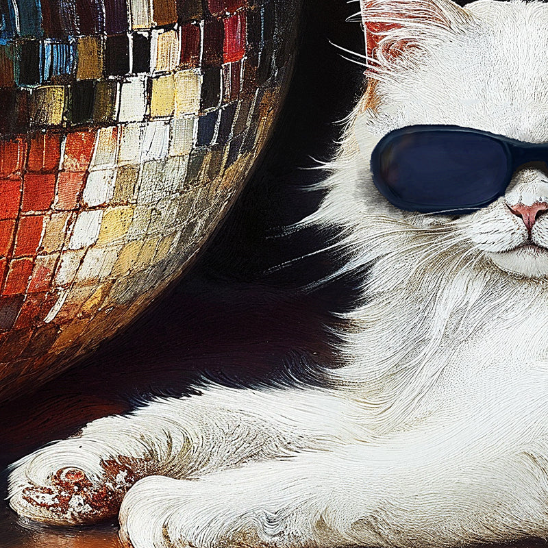 Cool Cats Live Here - Funny Cat Wall Art – Andy okay