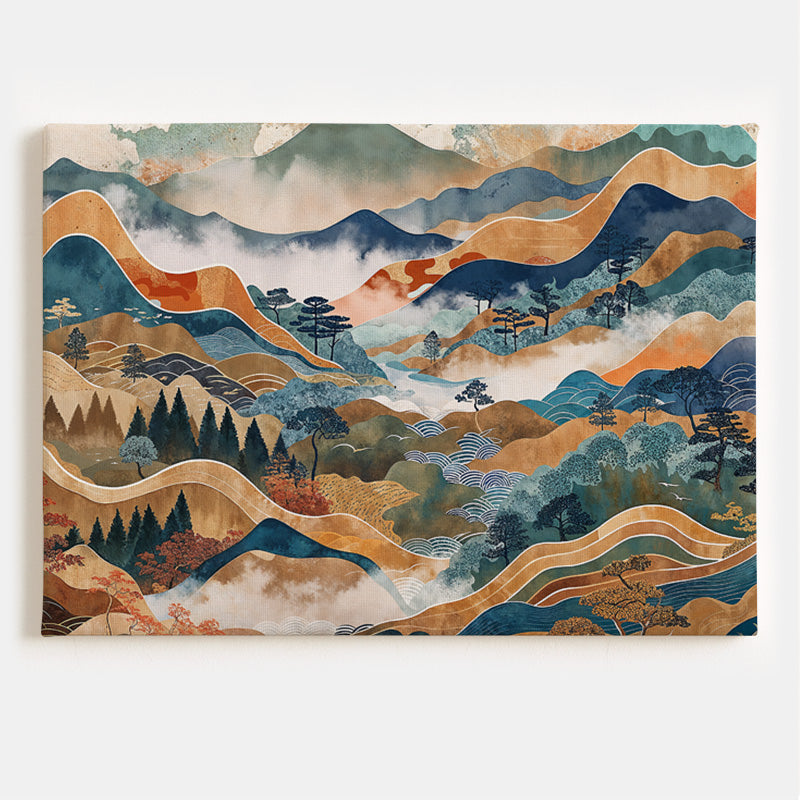 アート・デザイン・音楽 THE SAATCHI GALLERY 100 THE WORK Echoes Of Earth Canvas [Best Seller] – Japanese Landscape Gallery