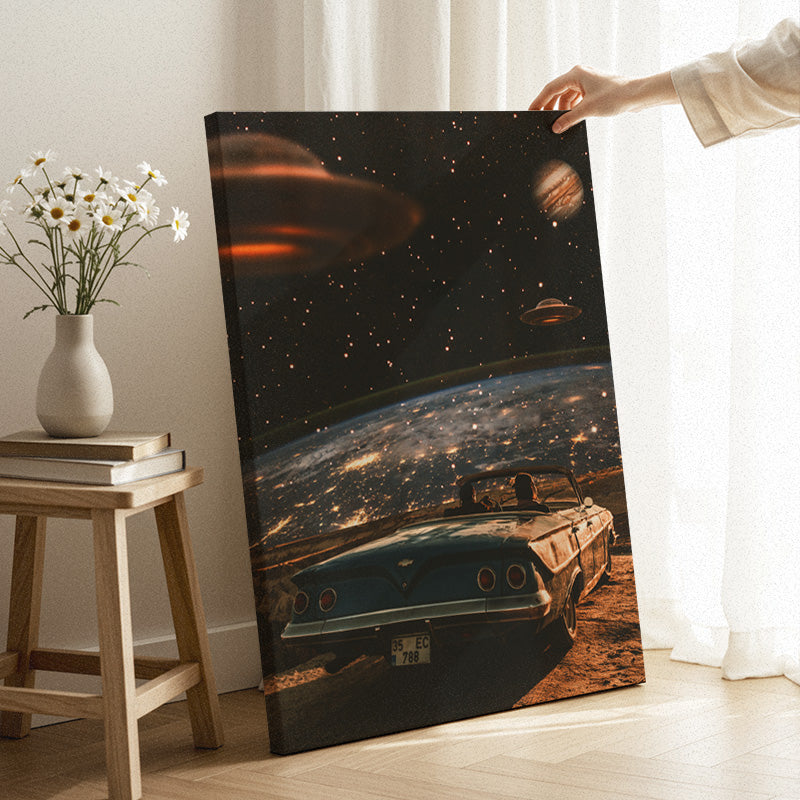 Stationary - Retro Space Canvas Print – Andy okay