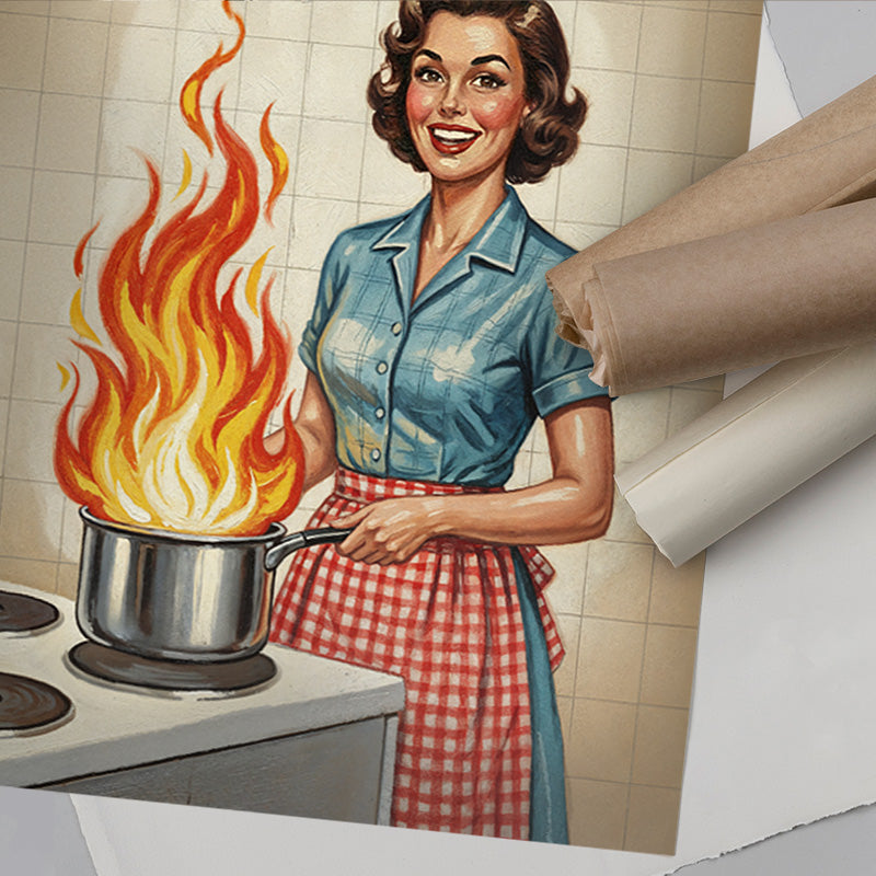 Everything Is Fine - Retro Humor Wall Art – Andy okay