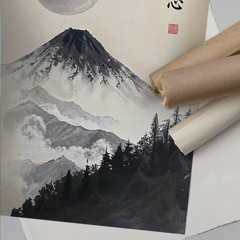安達茉莉子さん原画 YOU CAN REMEMBER ME ANYTIME Fukutsu no Kokoro - Japanese Mount Fuji Wall Art – Andy okay
