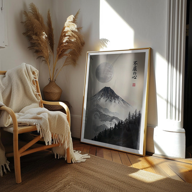 Fukutsu no Kokoro - Japanese Mount Fuji Wall Art – Andy okay