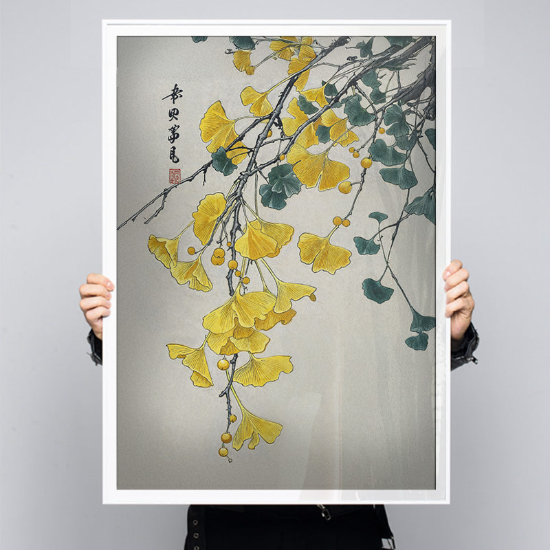 Gold Falling [Best Seller] – Japanese Ginko Yellow Flowers Gallery