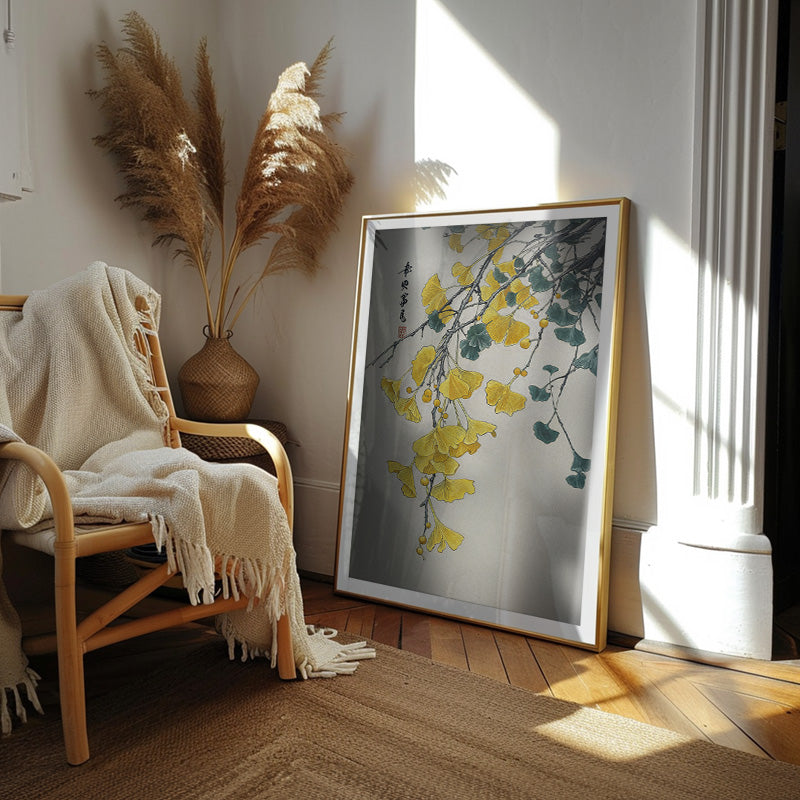 Gold Falling [Best Seller] – Japanese Ginko Yellow Flowers Gallery