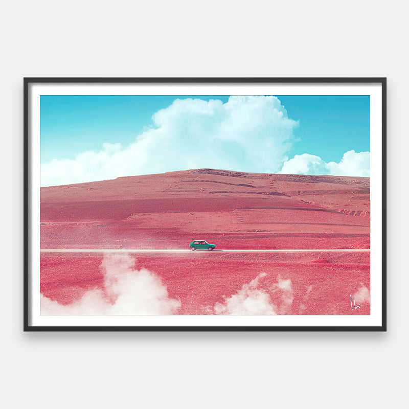 New Theory - Surreal Pink Landscape Wall Art – Andy okay