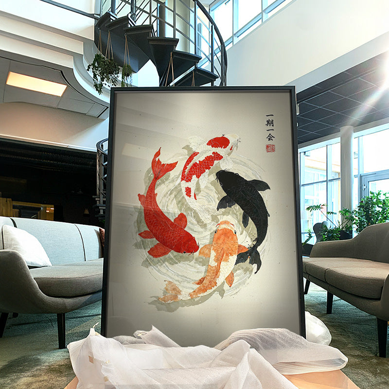 Ichi-go ichi-e [Best Seller] – Japanese Koi Fish Gallery Wall Art