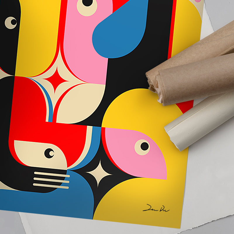 Be Curious [Best Seller] – Colorful Happy Gallery Wall Art by Jen