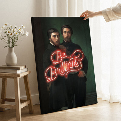 Soyez une toile brillante 