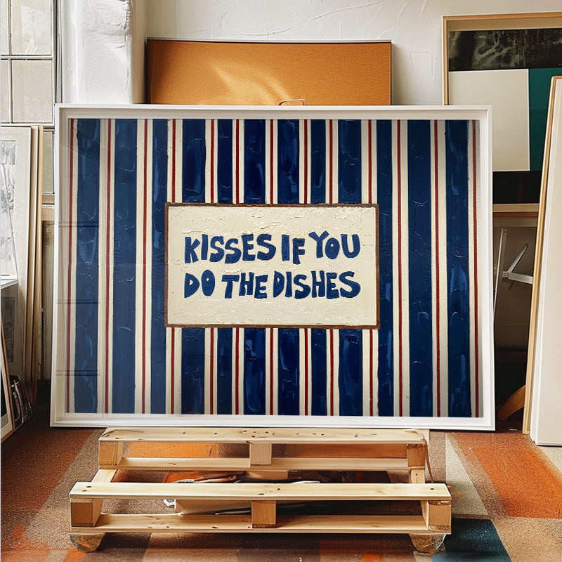 Kisses For Dishes - Playful Kitchen Statement – Andy okay