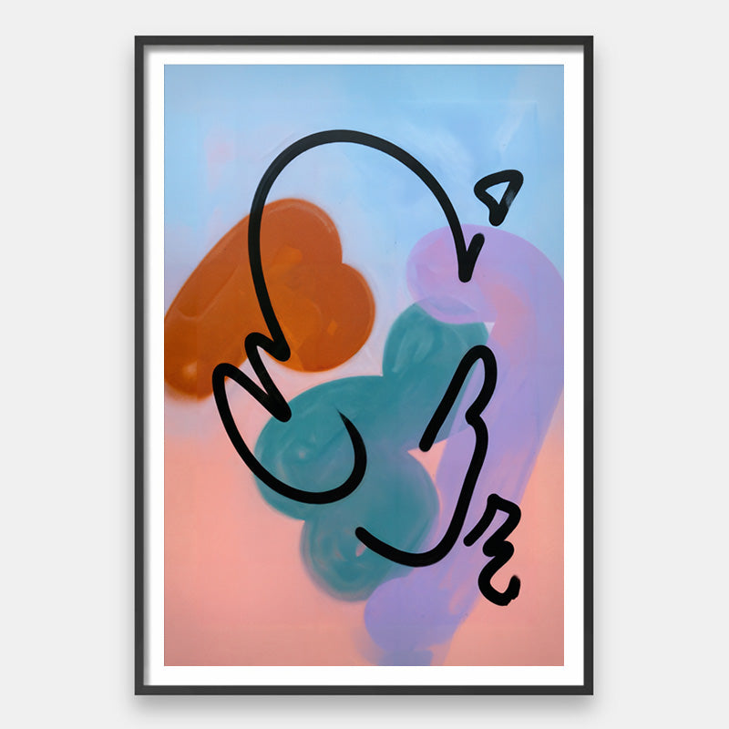 Loops That Return – Contemporary Abstract Painting with Looping Lines ...