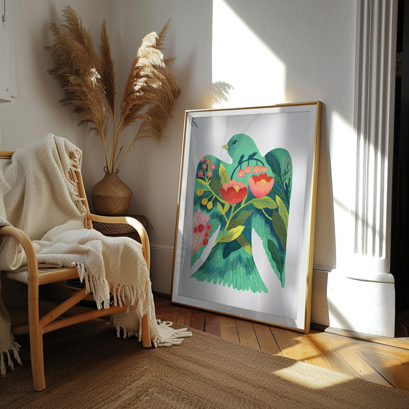 A Colorful Life - Botanical Bird Wall Art – Andy okay