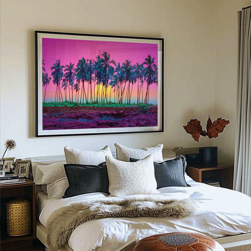 Still Got Time - Neon Palm Tree Wall Art – Andy okay