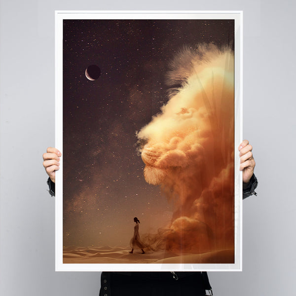 Rising – Surreal Woman Power Art Print | Andy okay