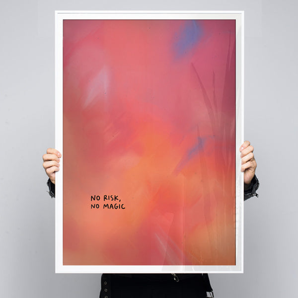 No Risk No Magic – Modern Motivational Canvas Art No Risk No Magic Wall ...