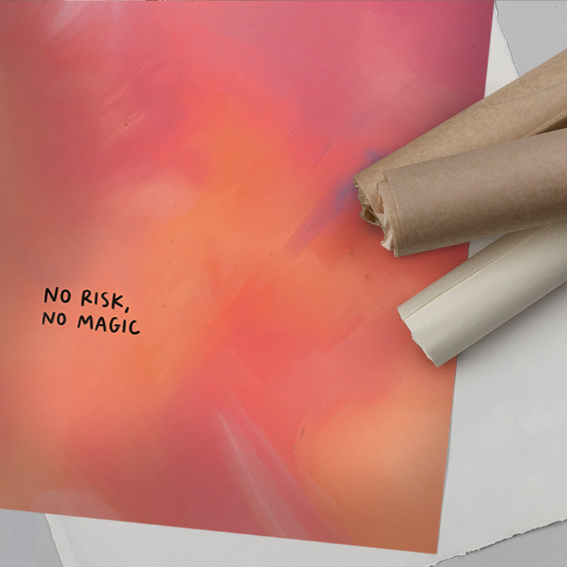 No Risk No Magic – Modern Motivational Canvas Art No Risk No Magic Wall ...