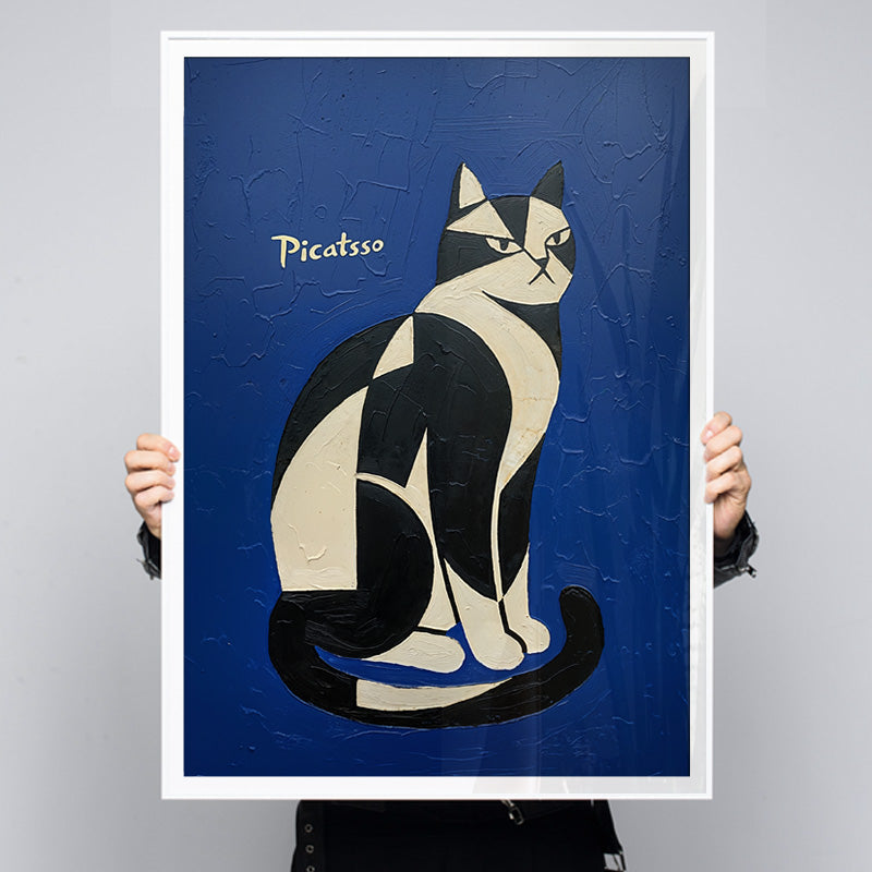 Picatsso [Best Seller] – Picasso Cat Wall Art Print in Cubist