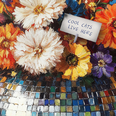 Cool Cats Live Here Canvas