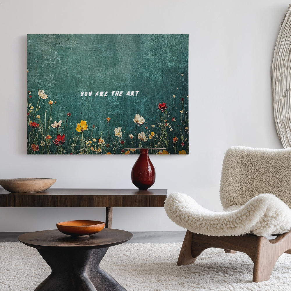 You Are The Art Canvas [Best Seller] – Motivational Floral Gallery