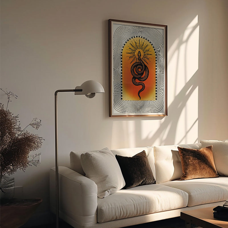 Serpent Of Light [Best Seller] – Japanese Snake Gallery Wall Art