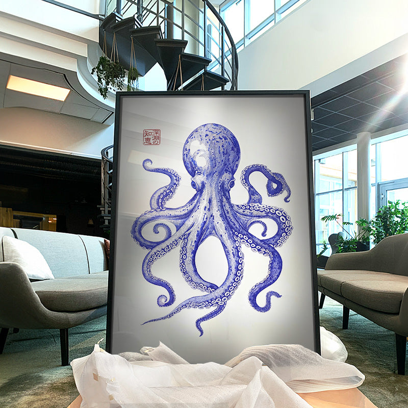 Shin En No Chie [Best Seller] – Japanese Octopus Gallery Wall Art