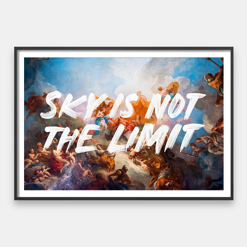 Sky Is Not the Limit - Baroque Motivational Wall Art – Andy okay