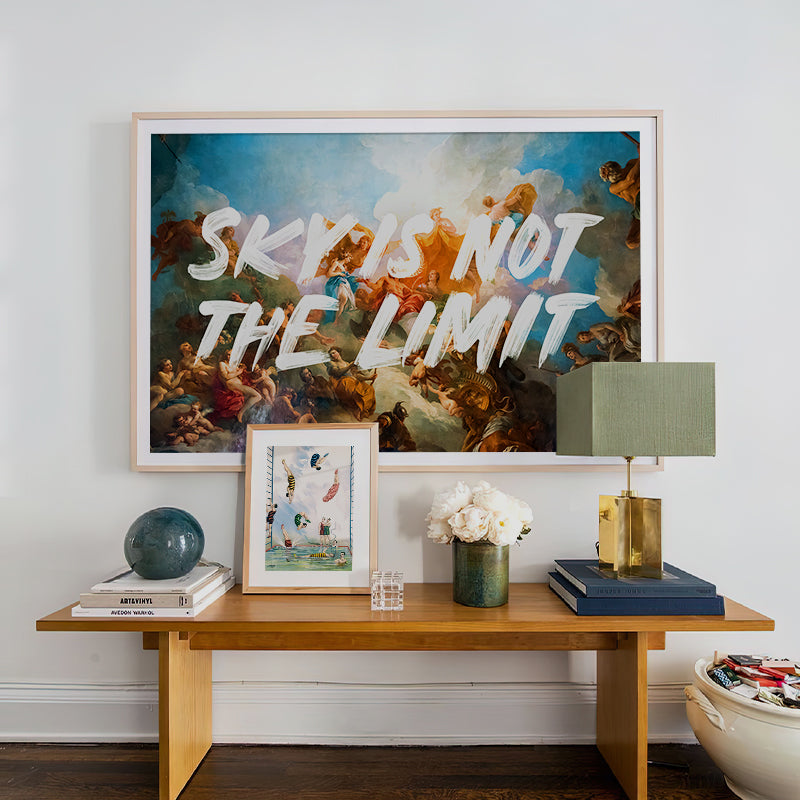 Sky Is Not the Limit - Baroque Motivational Wall Art – Andy okay