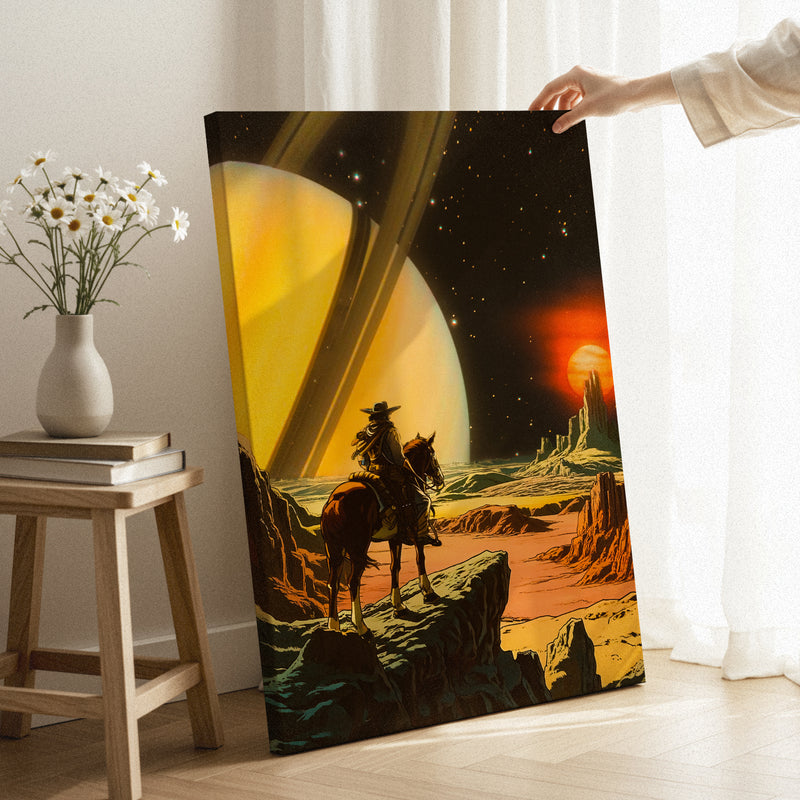 Cosmic Cowboy [Best Seller] – Western Space Gallery Canvas Wall